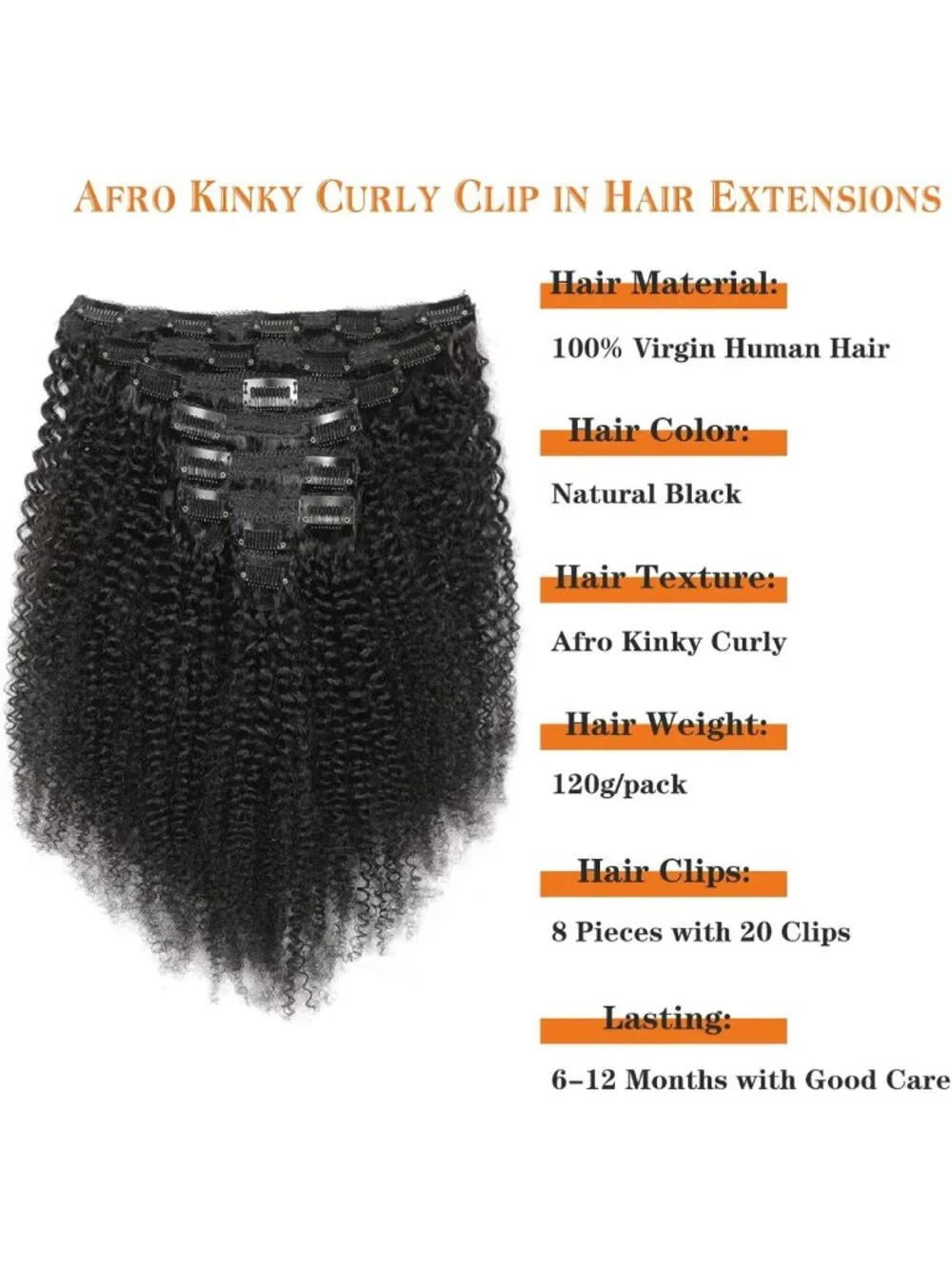 Kinky Curly Clip-Ins 12
